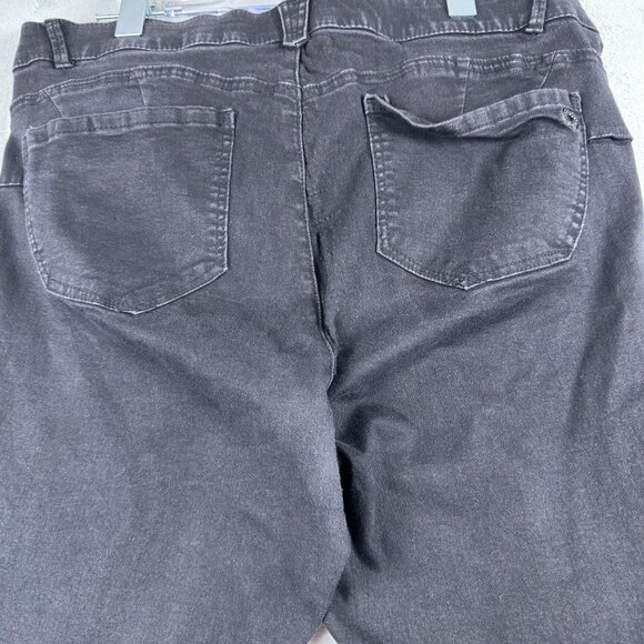 Democracy AB Solution Jeans Size 16 Womens Skinny Leg Mid Rise Black - Picture 3 of 10